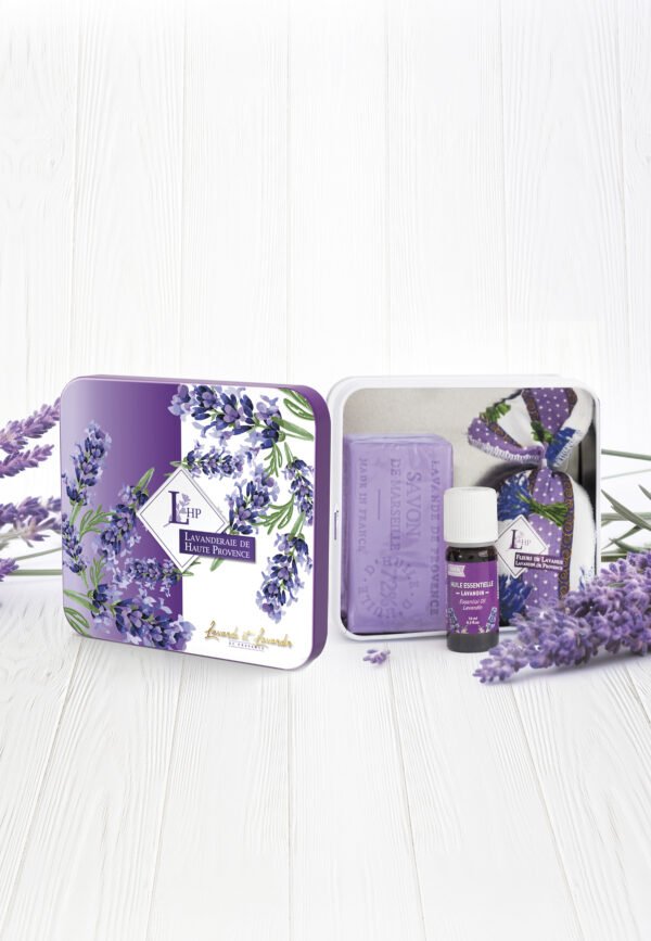 Coffret cadeau - Boite métal - Lila clair – Image 2