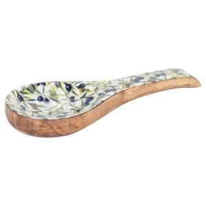 Support de cuillère en bois de Manguier - Olives